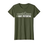 Physics Teacher Art for Men Women Physicist Physics Lovers T-Shirt, Women, Olive Green, Small