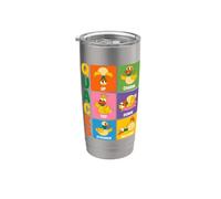 Physics Teacher Duck Joke Nerd Humor for Science Fans Stainless Steel Insulated Tumbler