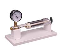 Physics Teaching Instrument Demonstrating Gas Pressure-Volume Relationship, with Clear Pressure Gauge and Scale Markings for Science Education