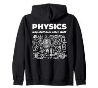 Physics Why Stuff Does Other Stuff Science Joke Zip Hoodie