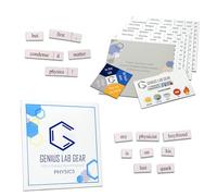 Physics Word Magnets Kit - Funny Nerdy Poetry Set for College to PhD & Professional Physicists - Ideal Cool G ifts for Office Refrigerator-Magnetic White Board - Perfect for STEM Students & Adults