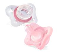 Physioforma Mini Soft Teat, Pink, 2-6 m, 100% Silicone, Pack of 2