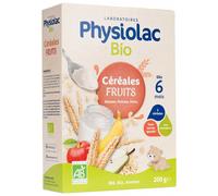 Physiolac Organic Cereal Fruit From 6 Months 200g