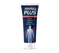 Physioplus Pain Relief Cream, Massage Rub for Neck, Shoulders, Muscles Joints and Back Pain | Arnica | St Johns Wort | Twin Pack 2 x 100ml |Tea Tree Oil