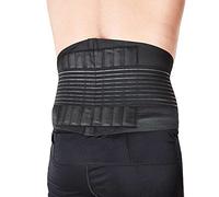 PhysioRoom Mesh Neoprene Lower Back Lumbar Support Brace | Comfortable Dual Adjustable Straps Compression Belt to Alleviate Back Pain Muscle Strain | Aids Scoliosis, Herniated Discs Back Support Belt