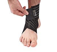 PhysioRoom Self Adhesive Adjustable Ankle Support Wrap | Breathable Ankle Brace Aid Injury Recovery Comfortable Ankle Strap Pain Relief | Improve Circulation, Protect Against Strains, Sprains