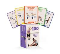 PhysioSpace Stretching Exercise Cards - 100 Illustrated Flexibility and Mobility Flash Cards Designed by a Physical Therapist with Video Tutorials for Men and Women