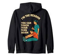 Physiotherapist The Reason You Can Touch Your Toes Zip Hoodie
