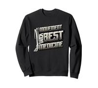 Physiotherapy Movement Is The Best Medicine Physiotherapist Sweatshirt, Adult Unisex, Black, Medium