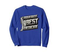 Physiotherapy Movement Is The Best Medicine Physiotherapist Sweatshirt, Adult Unisex, Royal Blue, X-Large