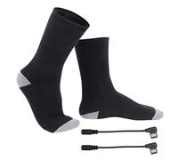 Physiotherapy Socks Heated Socks New Heated and Heated Cotton Socks Assorted with USB Switch 1 x 5 V, Black, One size