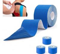 Physioworx Sports Tape Strapping Kinesiology Tape - 5cm x 5m Roll - 3 Pack - Sport, Injury Prevention, Support and Physio Treatment Tapes