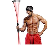 PHYSIOWORX Vibration Pole, Collapsible, 156cm, Aluminium with Plastic Handles, for Rehabilitation, Core Strengthening, Balance Training