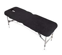 PHYSIQUE Couch Cover for Massage Table/Bed - Protective Cover with Face Hole - Massage Bed Cover, Comfortable and Thick Fabric - Black