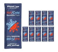 PHYSIQUE Elite Reusable Hot & Cold Gel Packs - Pack of 10 (34 x 13cm) - Microwave Heat Pack & Freezer Ice Pack for Pain Relief, Headaches, Muscle Aches, Sports Injuries & Menstrual Cramps