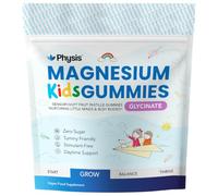 Physis Kids Magnesium Glycinate Gummies 720mg | Zero Sugar High Absorption 70mg Elemental Magnesium Supplement Children 4+ | Sensory Soft Fruit Pastilles | Daytime Support 60 x Tummy Friendly Gummies