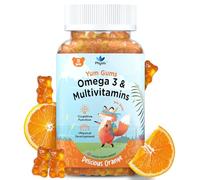 Physis Kids Vitamins & Omega 3 Gummies | Toddler Vitamins Age 2+ | Immunity Development Cognition | Children’s Multivitamins | Kids Gummies | 30 Natural Orange Soft Chews | Yum Gum Hero Suzi Socks