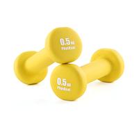 PhysKcal 0.5kg Dumbbells Pair, Hand Weights Set of 2 for Women, Kids & Senior, Light Weights for Pilates Cardio Boxing with Non-slip Neoprene Coating