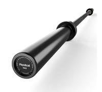 PhysKcal 15 kg Olympic Barbell for 50 mm Weight Plates, 6.6 ft, Full Black