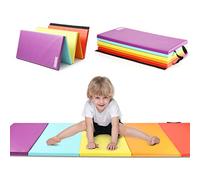 PhysKcal 5-Panel Folding Gymnastics Tumbling Mat, Vibrant