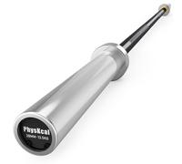 PhysKcal 6ft Barbell for Olympic Weight Plates, 2’’ Barbell Beginners Strength Training for Bench Press, Hip Thruster, Deadlift and Squat