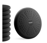 PhysKcal Black 8 pcs 33x2'' Wobble Cushion Balance Disc, Wiggle Seat Stability Cushion for Physio, Posture & Fitness, Flexible Seating, Sensory Cushion for Chair, Pump & Exercise Poster Included