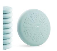 PhysKcal Blue 8 pcs 33x2'' Wobble Cushion Balance Disc, Wiggle Seat Stability Cushion for Physio, Posture & Fitness, Flexible Seating, Sensory Cushion for Chair, Pump & Exercise Poster Included