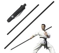PHYSKOW 4ft & 6ft Collapsible Bo Staff - Foam-Padded Martial Arts Training Staff for Safe Practice, Portable Design with Carry Bag