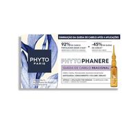PHYTO PARIS - Phytophanère - Reactive Fall - 12 Ampoules x 5 ml - Intensive Anti-Hair Loss Treatment with Vitamins and Plant Extracts