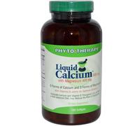 Phyto Therapy Inc., Liquid Calcium, with Magnesium, 1000 mg /400 mg, 180 Softgels