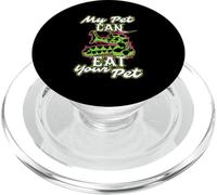 Phyton Snake Lover My Pet Can Eat Your Pet Snakes PopSockets PopGrip for MagSafe