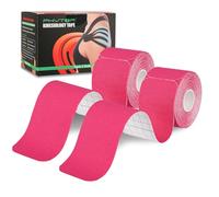 PHYTOP Kinesiology Tape Sports, 2 Rolls Muscle K Tape Roll for Knee Shoulder & Elbow (Pink, 5CM x 5M)
