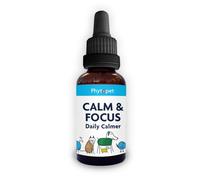 Phytopet Calm & Focus | 30ml | Natural Cognitive & Mood Support | Bacopa, Ashwagandha, St. John’s Wort | For Dogs, Cats, Birds, Horses