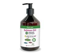 Phytopet Scottish Salmon Oil plus Immune Support | 300ml | Scottish salmon oil with herbal blend | Echinacea, Elderberry, Uncaria and Astragalus | Supplement for Cats and Dogs