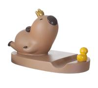 Phytress Capybara Cell Phone Stand, Action Figure Cartoon Animal Phone Holder, Multi-Functional Handheld Desktop Ornament Table Decoration for Dorm Bedroom Car Offices Home