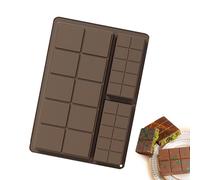 Phytress Chocolate Bar Mold | Candy Bar Molds for Chocolate | Non Stick Easy Release Rectangular Kitchen Baking Moulds for Soap Jelly Ice Cubes Snack