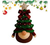 Phytress Christmas Crochet Kit | Handmade Crochet Christmas Tree Gnome Kit | Yarn Set Easy Learn for Adults Women Teens Girls Crafting at Home Holiday Halloween