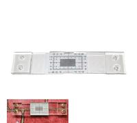 Phytress Corner Crack Monitors - Acrylic Standard Crack Gauge Monitor,Transparent Tool Horizontal Vertical Measurement Device for Wall Construction Masonry Reinforced Building Inspection Analysis