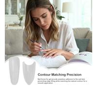 Phytress Gel Nail Forms - Translucent Manicure Crafting - French Nail Forms for Gel - for Home Salon Everyday Wear Beginners Professionals Women Girlfriend