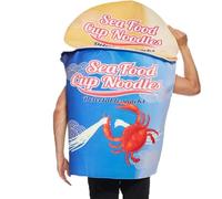 Phytress Halloween Costumes Adult,Seafood Instant Noodles Costume | Dressing Funny Prank Outfit for Women Men Stage Performance Cosplay Event Parties Gathering Home Men