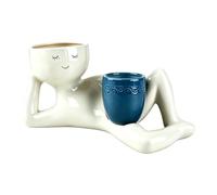 Phytress Planter Pot for Indoor Humorous Self-Watering Lazy Guy Flowerpot