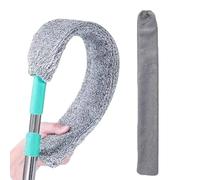 Phytress Under Furniture Duster,Retractable Flat Cleaning Supplies - Microfiber Duster Under Appliance Cleaning Tool | for Home Apartment Office Floor Furniture Crevice Couch Bed Refrigerator Bottom