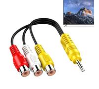 Phytress Video AV Adapter Cable - AV Connector for Audio,User-Friendly Adapter Cable Replacement for Video TV Player School Home Workplace Audio