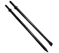 Phyxlyn Pneumatic Cold Chisel Set, 3/4" Width 18" Long Air Pneumatic Hammer, Flat and Point Chisels with Round Collar for Concrete and Tile, Air Hammer Punch Chipping Bits Tool, Cr-Mo Alloy Steel