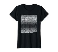 Pi 3.14 Math Science Teacher Student 500 Decimal Places Value Graphic T-Shirt, Women, Black, XL