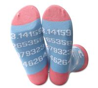 Pi 3.14 Math Symbol Socks Funny Pi Day Gift For Math Science Mathematics Lover (blue-3.14), One Size, TPSC-3.14