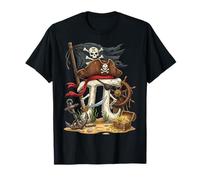 Pi 3.14 Pirate Pi Day Math Adventure Skeleton T-Shirt