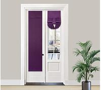 PI Blackout Curtain for Front Door, Door Window and Window - Thermal Insulated Privacy Curtain for Small French Door/Sliding Door/Patio Door, 1 Panel (12 x 72 inches