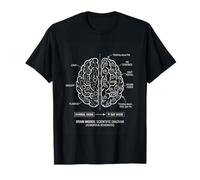 Pi Brain Modes Funny Math Nerd Diagram T-Shirt