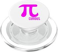 PI CURIOUS Funny Math Algebra Mathematics Physics PopSockets PopGrip for MagSafe